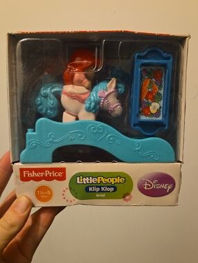 NIB Little People Princess Ariel Klip Klop Pink Horse